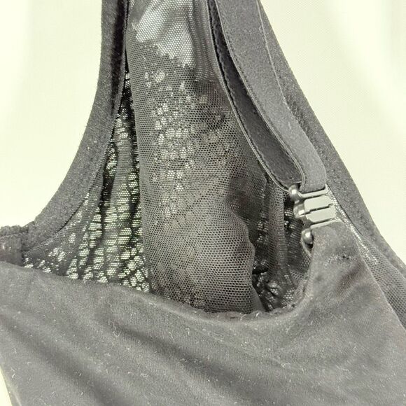 Victoria’s Secret open lace cup black unlined underwire demi bra versatile strap - Picture 3 of 8